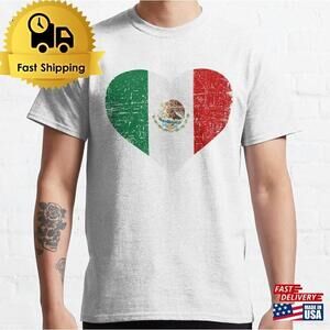 Heart Distressed Style Mexico T-Shirt